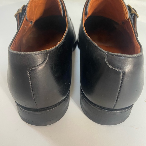 Crockett & Jones x Polo Ralph Lauren Black monk strap buckle Shoes 10 D England - Picture 5 of 14